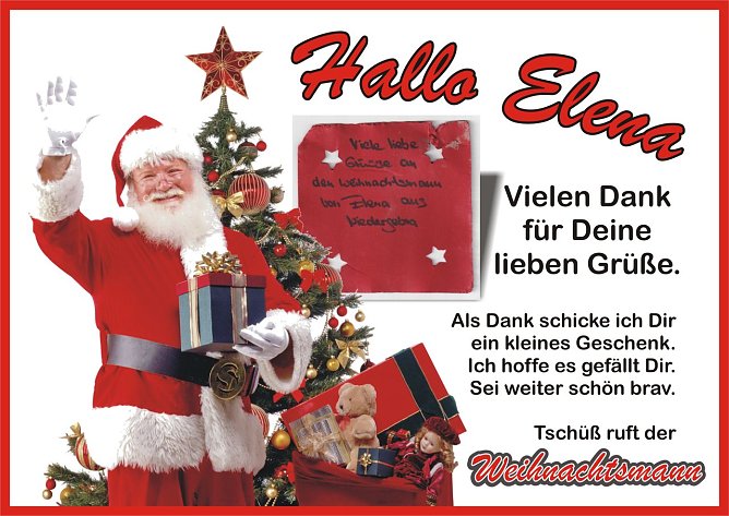 Grußkarte (Foto: privat) Grußkarte (Foto: privat)