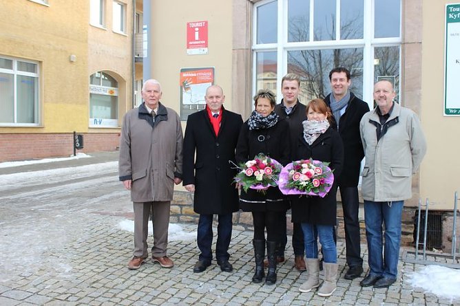 Am Vormittag fand in kleinem festlichen Rahmen die Wiederer&ouml;ffnung der Touristinformation Bad Frankenhausen statt. Nach Insolvenz des Tourismusverbandes Kyffh&auml;user (TVK) musste hier eine neue Regelung (Foto: Karl-Heinz Herrmann)