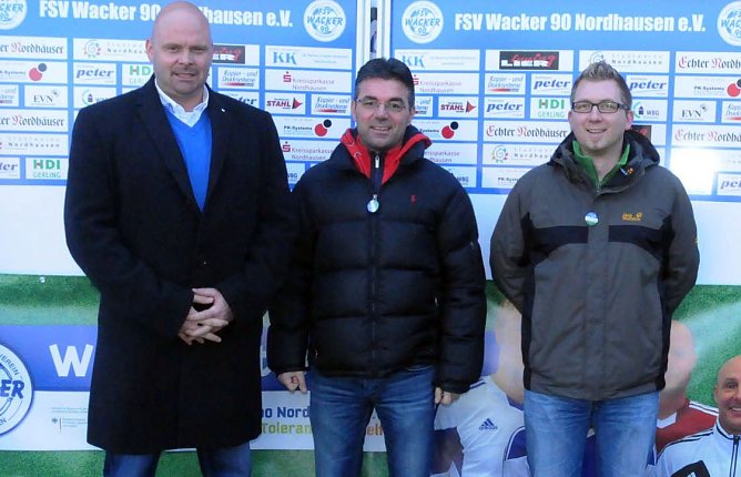 Pr&auml;sident mit Sponsor (Foto: Lars Koch)