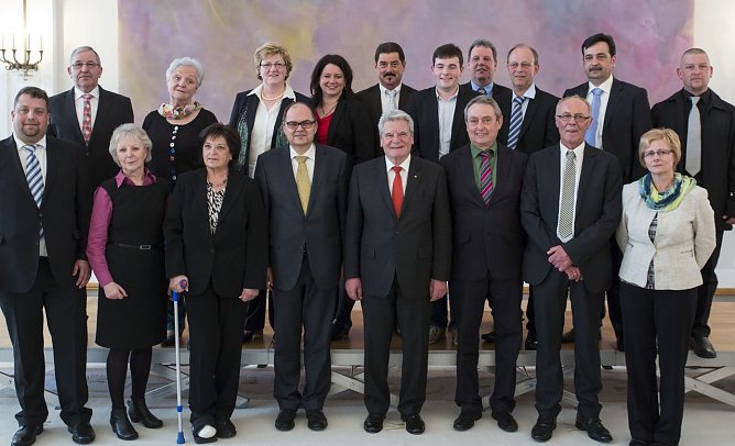 Empfang beim Bundespräsidenten (Foto: H. Schacht) Empfang beim Bundespräsidenten (Foto: H. Schacht)