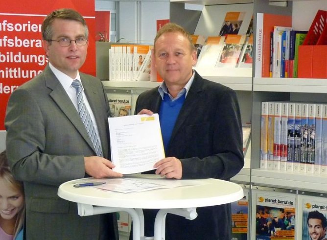 Froböse (links), Kübler (Foto: Arbeitsagentur) Froböse (links), Kübler (Foto: Arbeitsagentur)