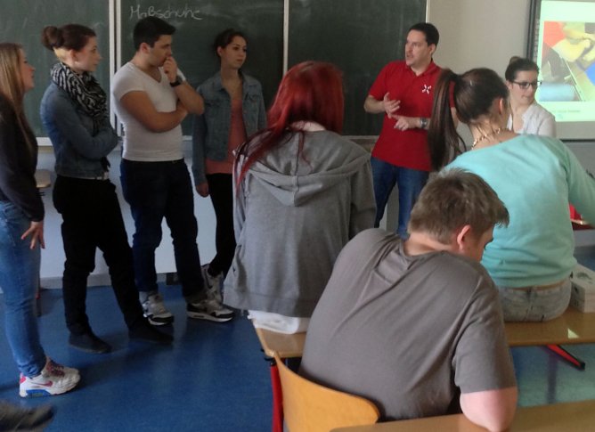 F&uuml;r Ausbildung geworben (Foto: privat)