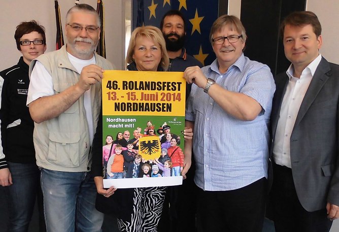 Einige Akteure des Rolandsfestes (Foto: nnz)