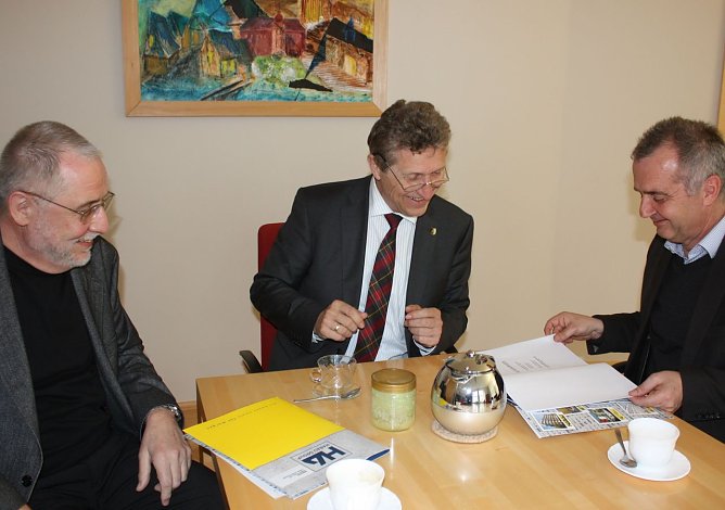 Von links: Handrek, Zeh, Stark (Foto: I. Bergmann|Stadtverwaltung Nordhausen)