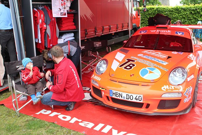 Der Porsche des ProRallye Teams (Foto: Angelo Glashagel)