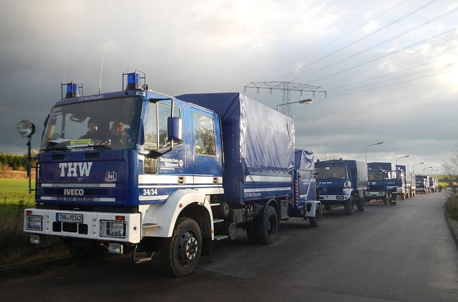 Zum Einsatz (Foto: THW) Zum Einsatz (Foto: THW)