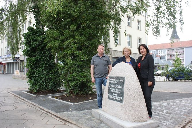 Das Denkmal für Thomas Müntzer erstrahlt in neuem Glanz (Foto: Patrick Grabe) Das Denkmal für Thomas Müntzer erstrahlt in neuem Glanz (Foto: Patrick Grabe)