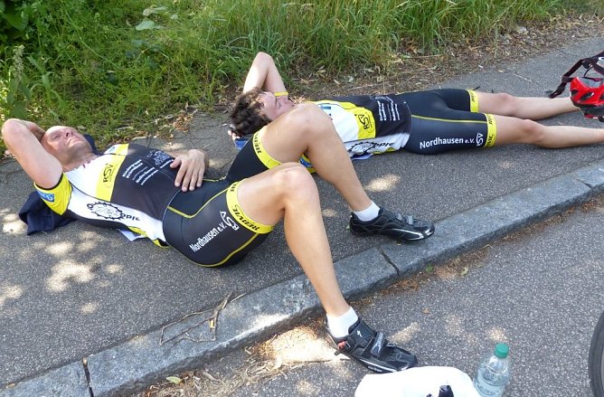 Endlich im Ziel (Foto: J. Schleip-Ols)