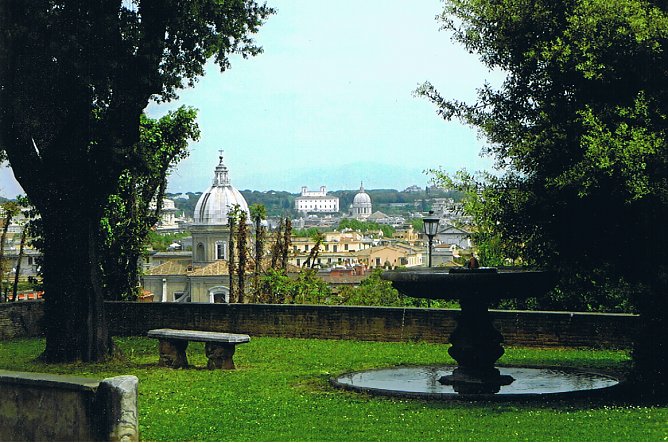 Blick von St. Onofrino auf Rom (Foto: Heidelore Kneffel)