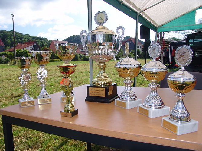 Heiß begehrt - die Pokale (Foto: Ch. Burkert) Heiß begehrt - die Pokale (Foto: Ch. Burkert)