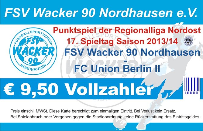 Vollzahler-Ticket (Foto: Wacker Nordhausen)