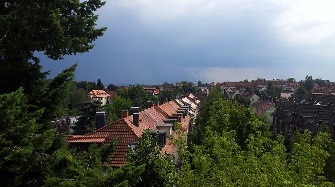 Es wird dunkel &uuml;ber Nordhausen (Foto: Dana Kober)