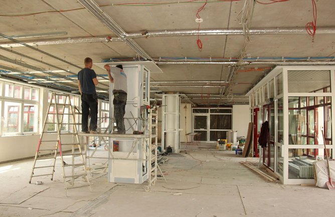 Umbauarbeiten im BSZ (Foto: J. Piper)