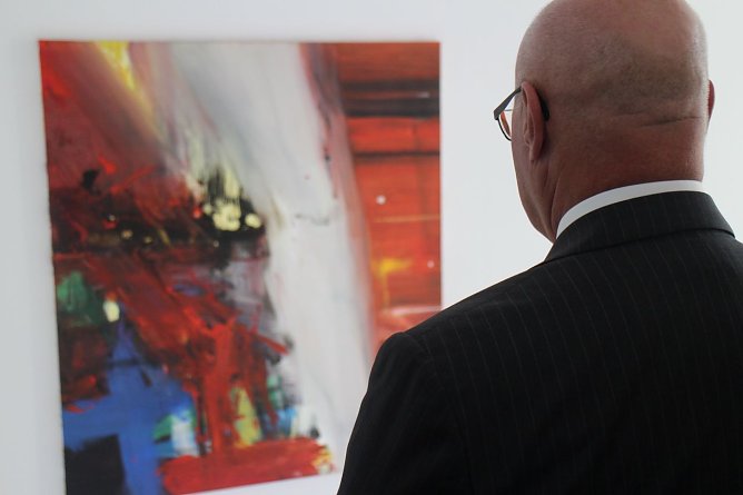 "Fluss auf" sei eines seiner wichtigsten Werke, sagte Gerd Mackensen (Foto: Angelo Glashagel)