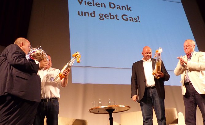 Calmund und Töpperwien im Theater (Foto: nnz) Calmund und Töpperwien im Theater (Foto: nnz)