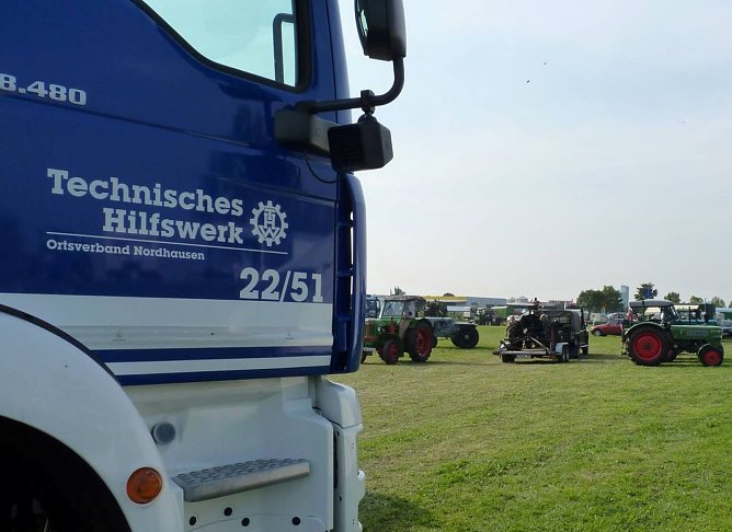 Dreschfest unterst&uuml;tzt (Foto: THW)