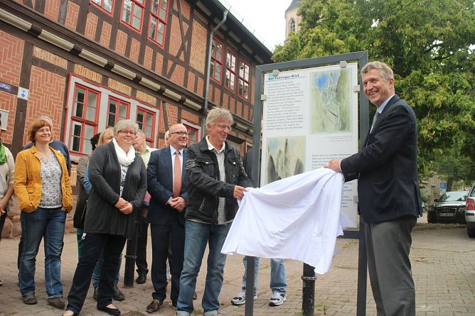 Der Feininger Blick wird enth&uuml;llt (Foto: Angelo Glashagel)