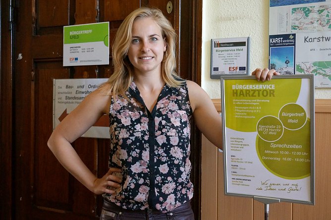 Jennifer Pohl vom Bürgerservice Harztor (Foto: Sandra Witzel) Jennifer Pohl vom Bürgerservice Harztor (Foto: Sandra Witzel)