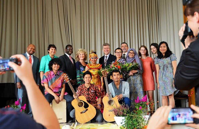Auftaktveranstaltung zur Interkulturellen Woche 2014 im Audimax der Fachhochschule Nordhausen (Foto: Tina Bergknapp/FHN)