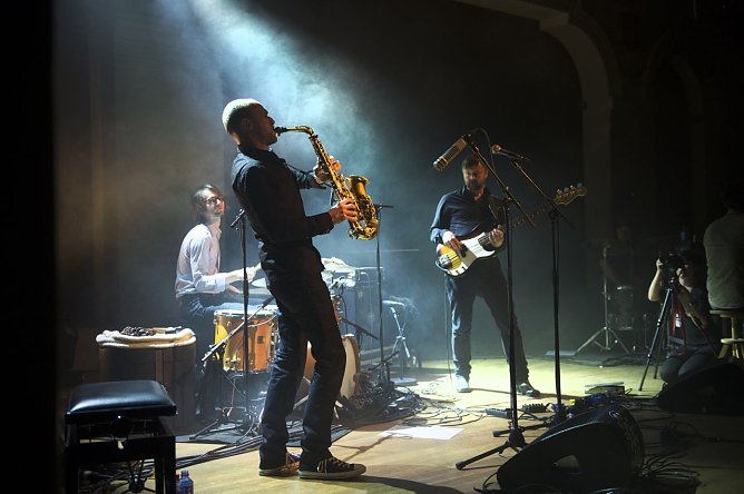 Die Musik von Gorilla Mask ist schnell, wild und virtuos (Foto: Jazzclub Nordhausen) Die Musik von Gorilla Mask ist schnell, wild und virtuos (Foto: Jazzclub Nordhausen)