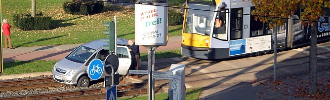 Im Schotterbett (Foto: M. Luck)