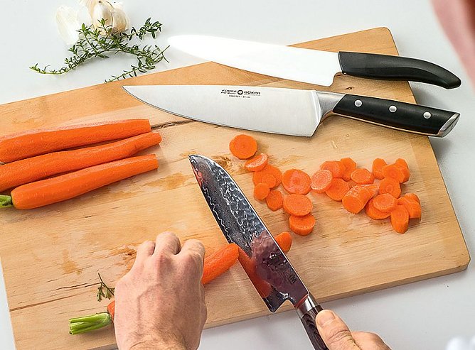 Messer-Test (Foto: Stiftung Warentest) Messer-Test (Foto: Stiftung Warentest)