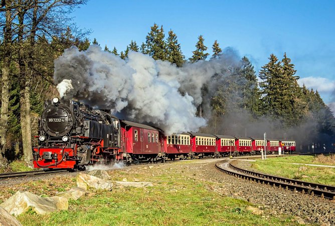 Die Brockenlokomotiven werden 60 Jahre alt, das soll gefeiert werden (Foto: Harzer Schmalspurbahn GmbH)
