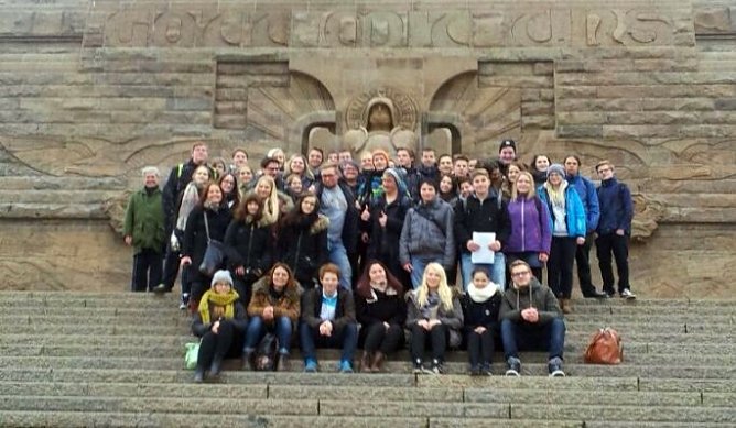 Am V&ouml;lkerschlachtdenkmal (Foto: privat)