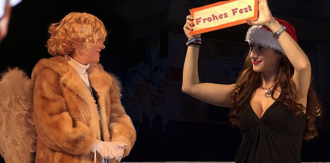 Frohes Fest im Boxring (Foto: Fotomontage: Peter Blei)