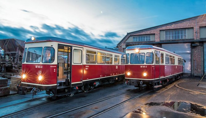 Bald wieder auf der Strecke - die beiden "Oldtimer" der HSB (Foto: HSB/Dirk Bahnsen)