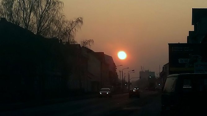Sonnenuntergang in Nordhausen (Foto: Peter Blei)