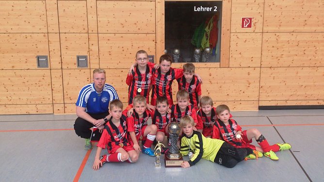 Erfolgreich beim 5. Sparkassen-Cup Bleicherode: die F1-Junioren der SpG Nordhausen (Foto: Kathrin Oppernberger)