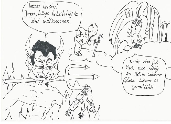 Karikatur (Foto: Harald Buntfu&szlig;)