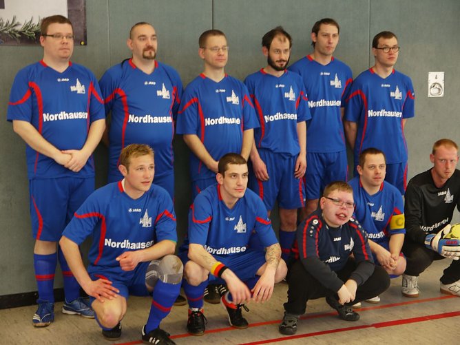 Die Fu&szlig;baller der Nordth&uuml;ringer Werkst&auml;tten hatten die Titelverteidigung ins Auge gefasst (Foto: Nordth&uuml;ringer Werkst&auml;tten)