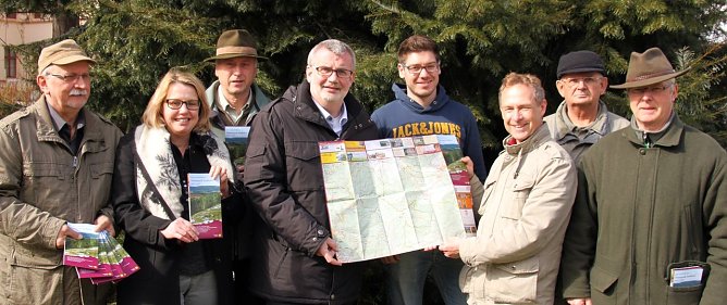 Neue Karte für den Naturpark (Foto: J. Piper) Neue Karte für den Naturpark (Foto: J. Piper)