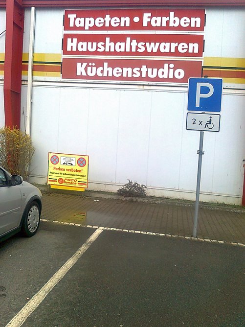 Forum: Behinderten Parkpl&auml;tze (Foto: Thomas Leipold)