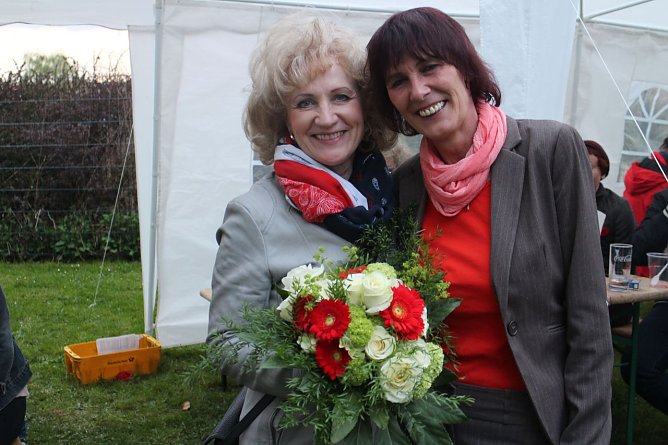 Brigit Keller und Heike Umbach: "Nach dem Wahlkampf ist vor dem Wahlkampf" (Foto: Angelo Glashagel)