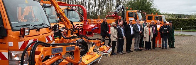 Mit dem neuen Fuhrpark sieht sich der Landkreis Nordhausen und seine Servicegesellschaft f&uuml;r die Zukunft ger&uuml;stet (Foto: Angelo Glashagel)