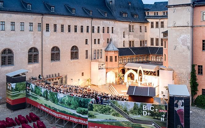 Blick in den Schlosshof (Foto: Tino Sieland)