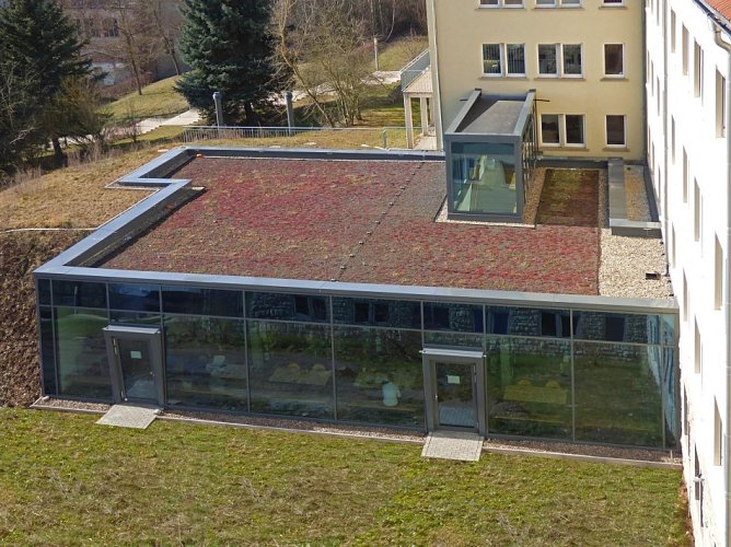 Anbau an der Biblitothek der Nordh&auml;user Hochschule (Foto: Architektenkammer Th&uuml;ringen)