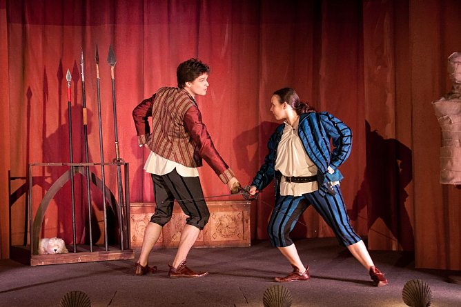 Franz Xaver Schlecht (Prinz Albert) und Maria Hengst (Prinz Hugo) (Foto: Anja Daniela Wagner)