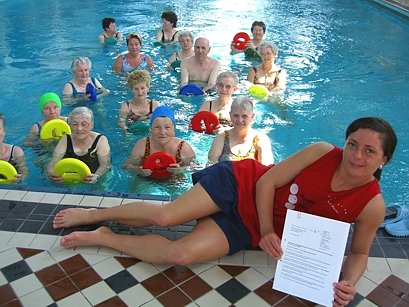 Gleich vier Aqua Aerobic Angebote starten in der n&auml;chsten Zeit im Nordh&auml;user Badehaus (Foto: Badehaus)