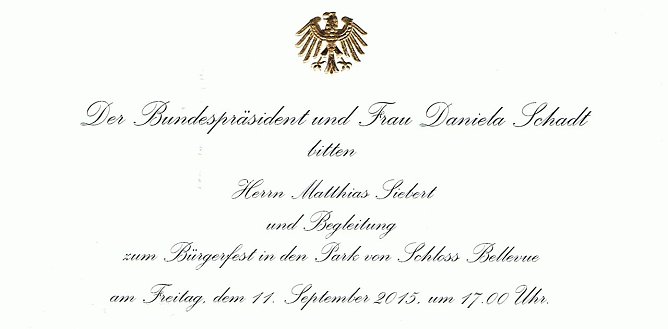 Einladung nach Berlin (Foto: privat)