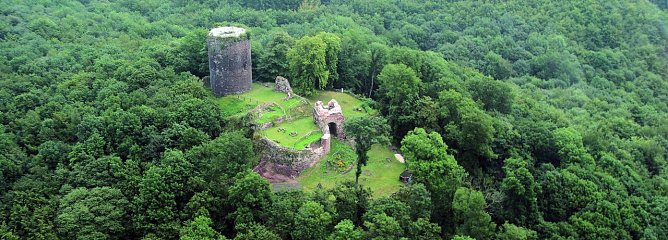 Die Ebersburg von oben (Foto: Luftbild Moser)