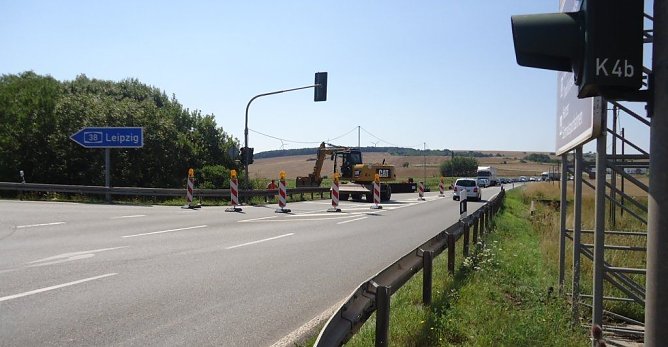 Baustelle an der B4 (Foto: P. Grabe|Stadtverwaltung Nordhausen)