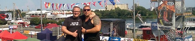 Toll gek&auml;mpft in Stettin: Steve und Thomas (Foto: privat)