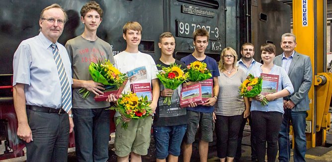 Die Neuen bei der HSB (Foto: Bahnsen/HSB)