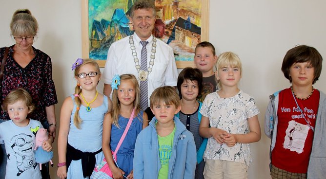 Zu Besuch beim OB (Foto: Pressestelle Rathaus)