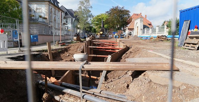 Baustelle Puschkinstra&szlig;e (Foto: nnz)