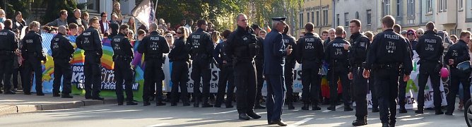 Demos in Nordhausen (Foto: nnz)